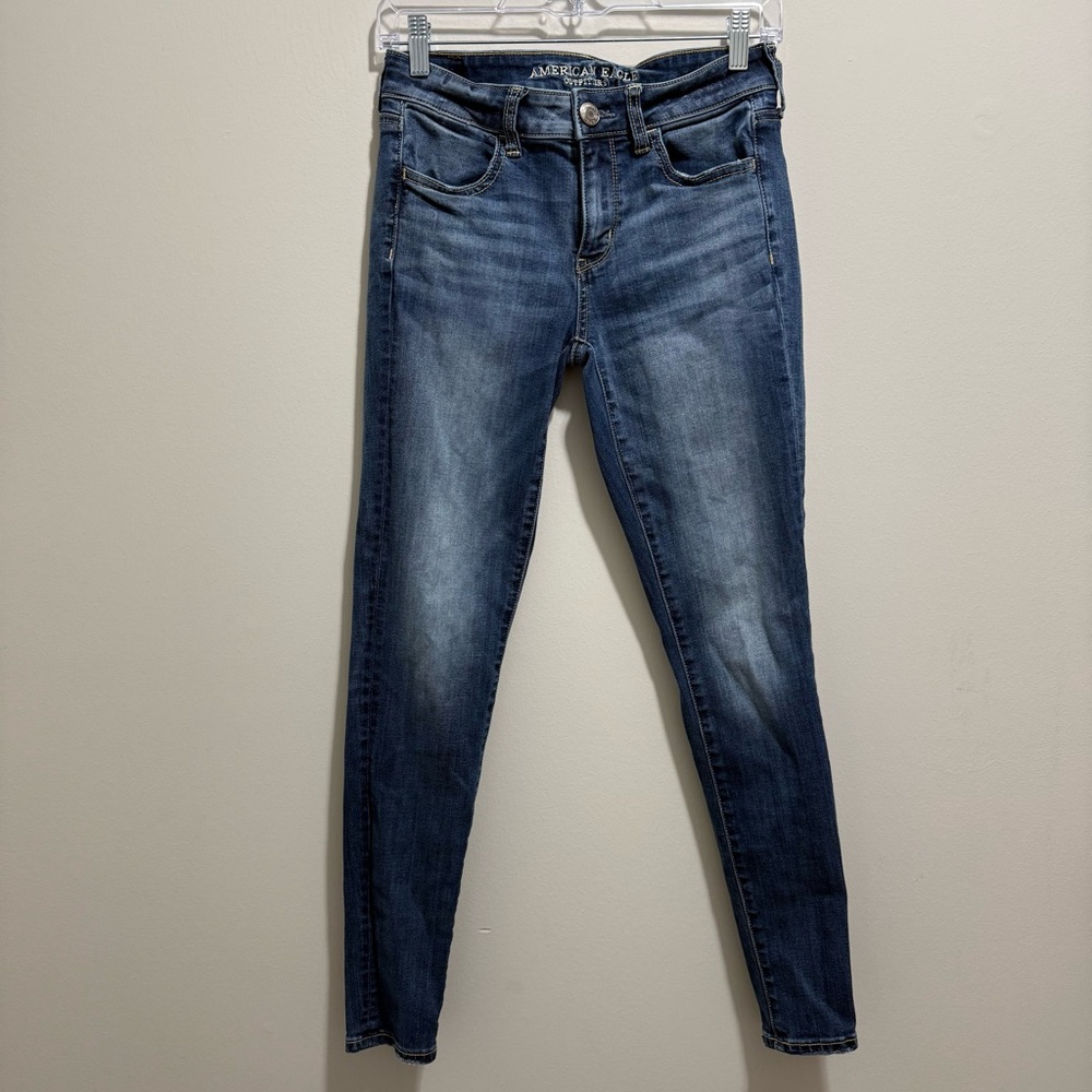 American Eagle Outfitters Women's Jegging Super Stretch Low Rise Jeans 4